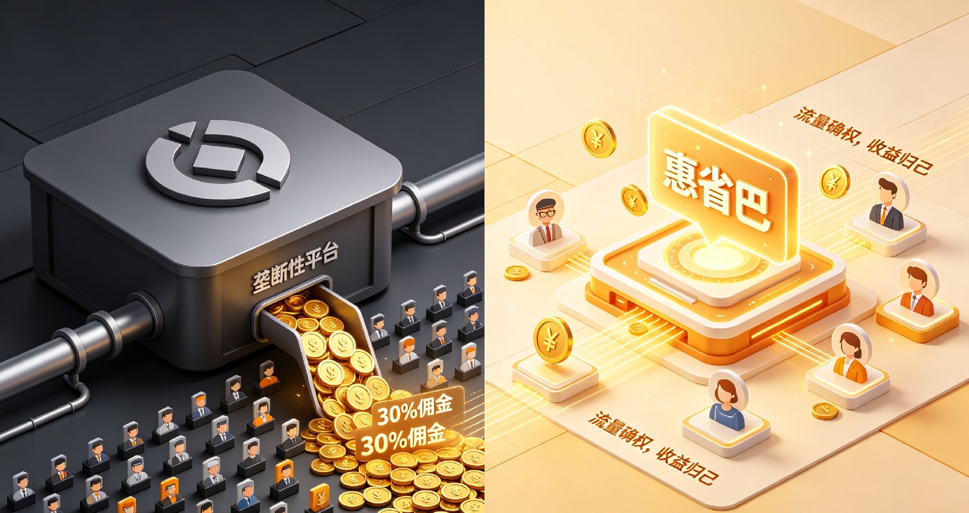 中心化 VS 去中心化：流量收益的归属革命